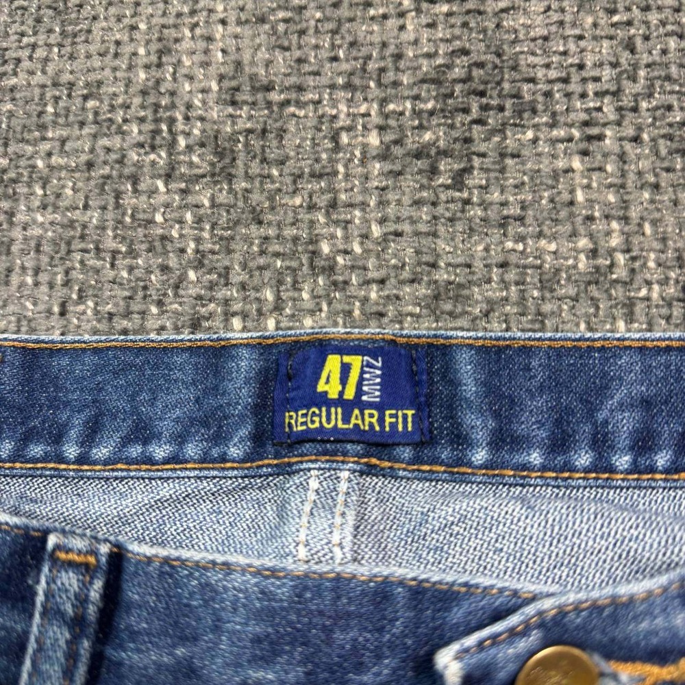 Wrangler Cowboy Cut Jeans Mens 33x30 Blue Medium Wash Straight Leg Vintage 90s - Picture 11 of 16